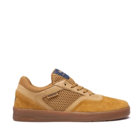 Mens Supra Low Top Shoes SAINT Tan/Gum | AU-81961